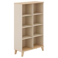 REGAŁ MALIO - beżowy/kolor naturalny, Design, materiał drewnopochodny (94,8/160,9/39,6cm) - Paidi