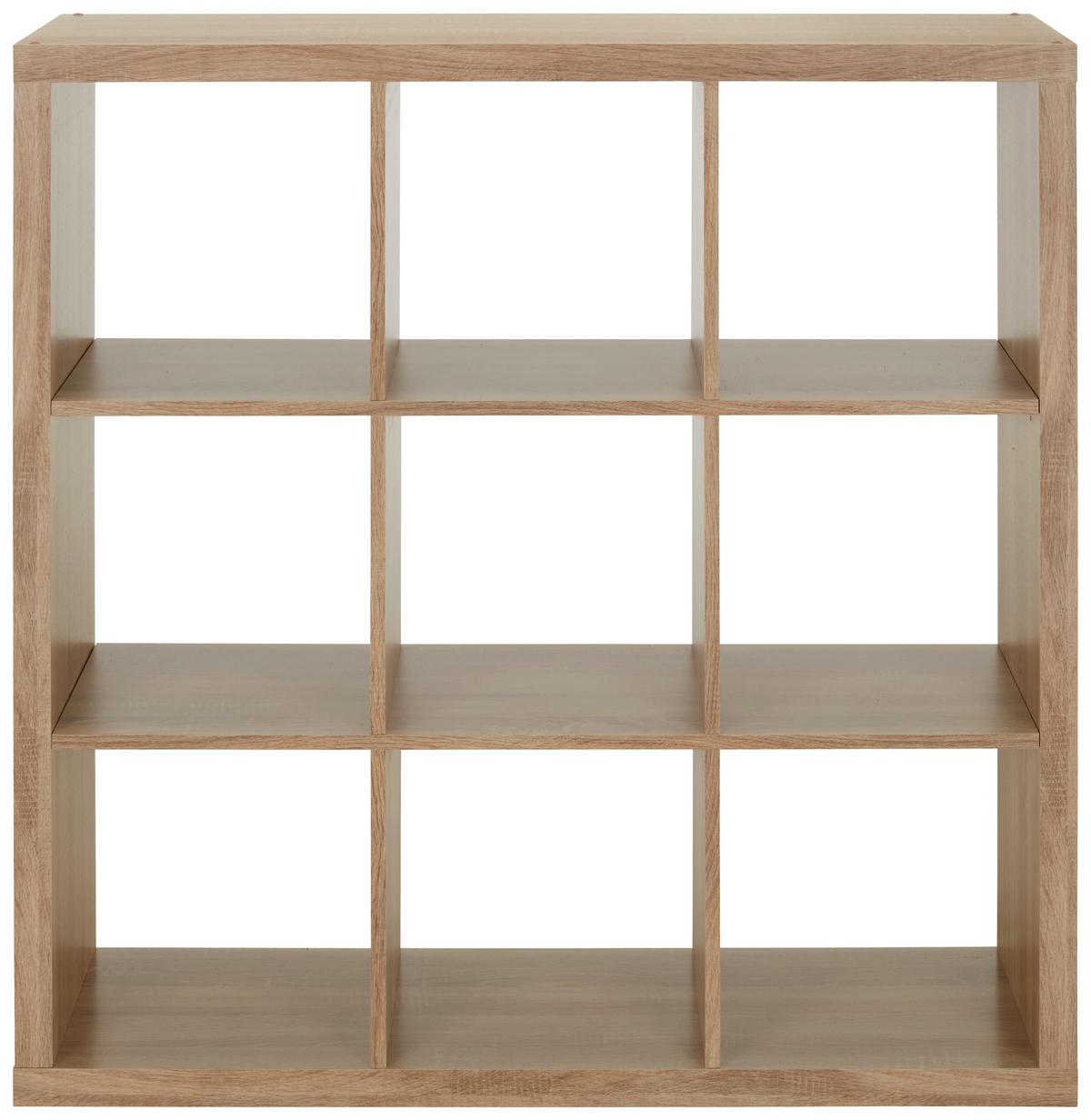 Raumteiler in Eichefarben - Sonoma Eiche, MODERN, Holzwerkstoff (112/112/38cm) - Based