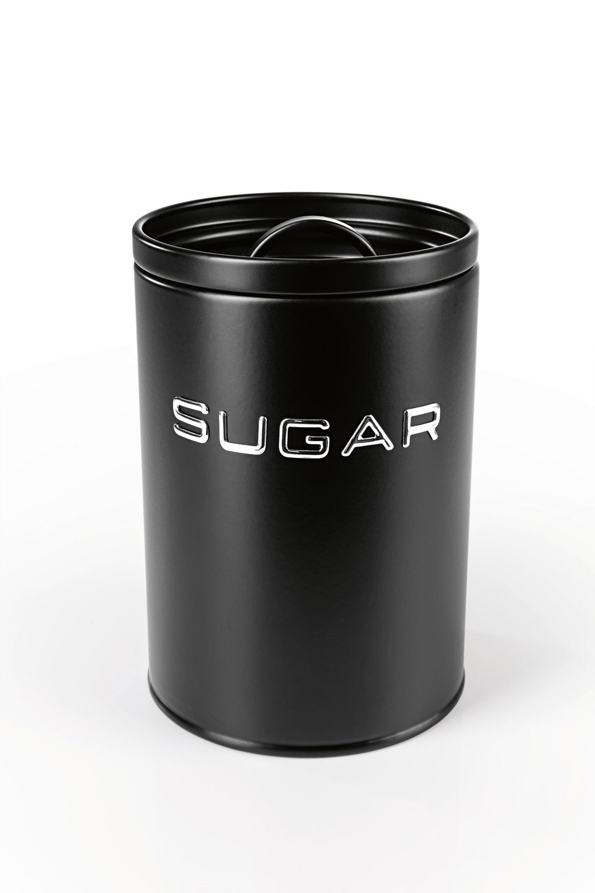 ZESTAW POJEMNIKÓW KUCHENNYCH 14643 - czarny, Basics, metal (23/18/34cm) - GOURMETMAXX