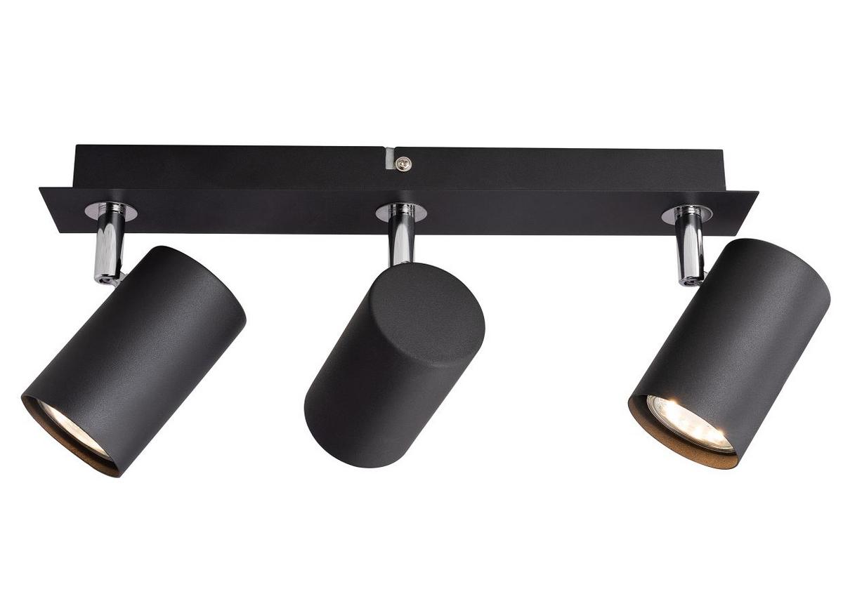 LAMPA REFLEKTOROWA ROCKET *SBX* - czarny, Basics, metal (40/7/15cm) - Novel