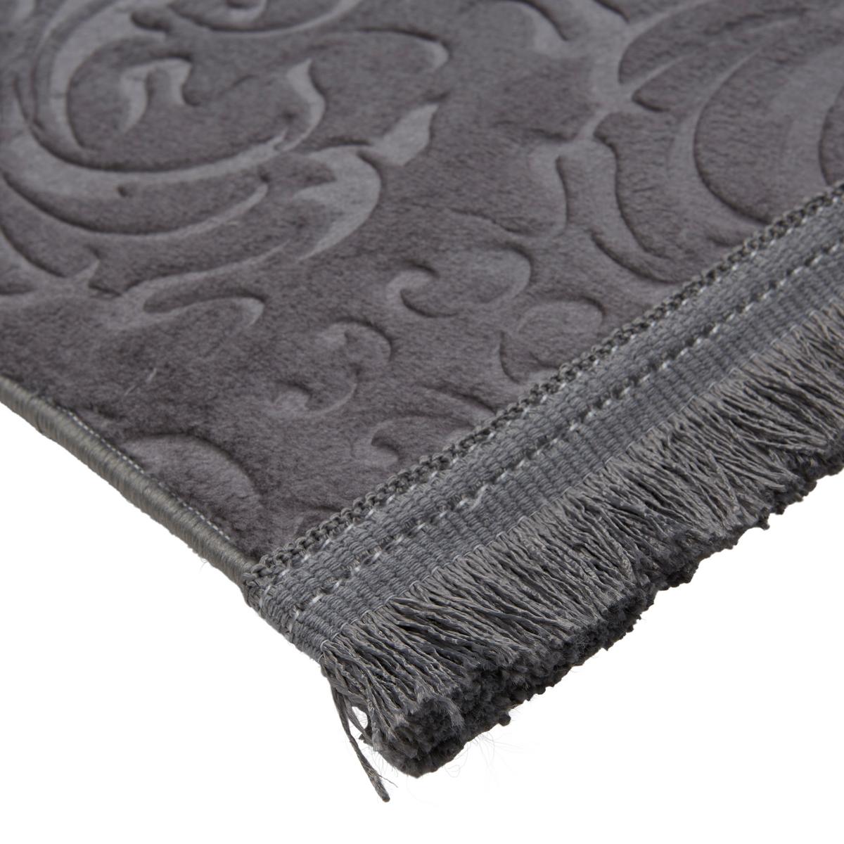 Webteppich Daphne 1 in Anthrazit ca. 80x140cm - Anthrazit, MODERN, Textil (80/140cm) - Modern Living