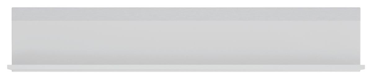 Zidna Polica Novi - bijela, Moderno, drvni materijal (130/24/22cm) - Premium Living