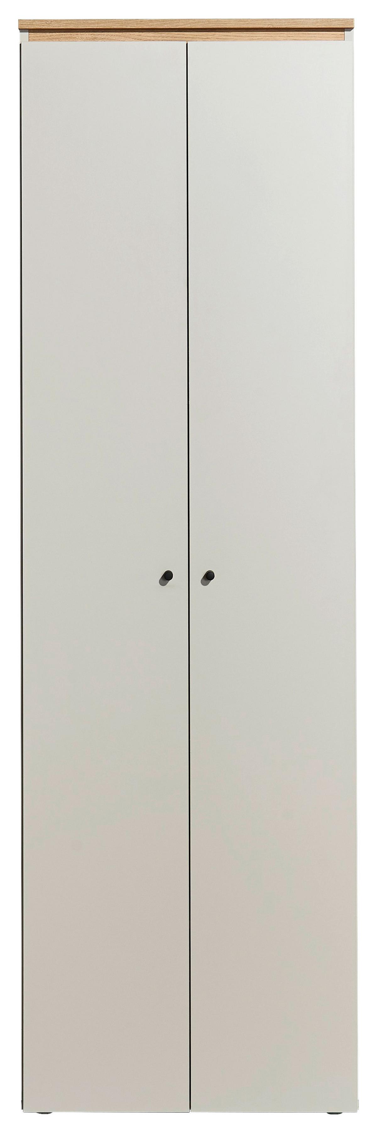 Garderobna Omara Lime, Kašmir, Barva Hrasta - črna/kašmir, Trend, umetna masa/leseni material (60/196/38cm) - Livetastic