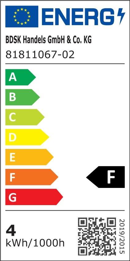 LED-TAKLAMPA CEYLIN - klar/kromfärg, Basics, metall/glas (60/60/150cm)