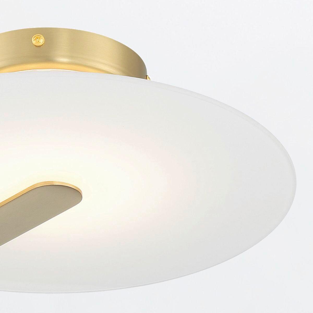 LED Mennyezeti Lámpa Qn-Nuvola-F-S-Bg - krómszínű, Basics, üveg/fém (31/9,2cm) - Elstead Lighting