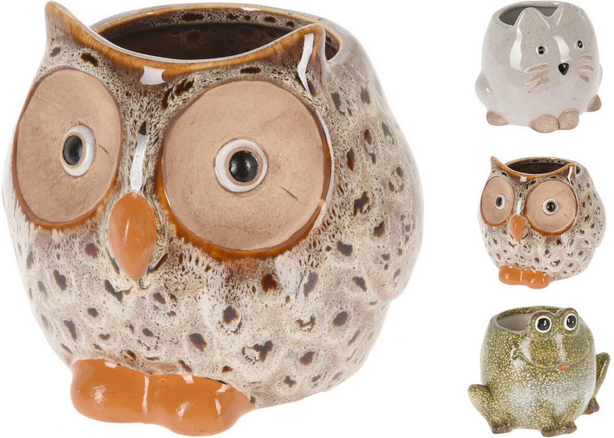 Virágkaspó Animals - kerámia (14,3/10/12cm)