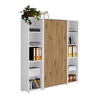 AKTENSCHRANK OFFICE EDITION - SW SET 3 - Eiche Artisan/Weiß, MODERN, Holzwerkstoff (172,6/185,6/33cm) - MID.YOU