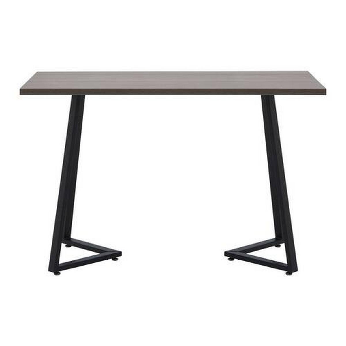 Schreibtisch Carolina Walnussfarben MDF ca.120x60 cm - Walnussfarben/Schwarz, MODERN, Metall (120/60/75cm) - Bessagi Home