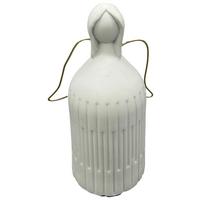 Dekoengel Mary Weiß - Weiß, KONVENTIONELL, Keramik (5/12,5cm) - Modern Living