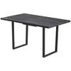 UTDRAGBART BORD NILS 2 -TOP- - mörkgrå/svart, Design, metall/trämaterial (140-180/85/76cm) - Mömax