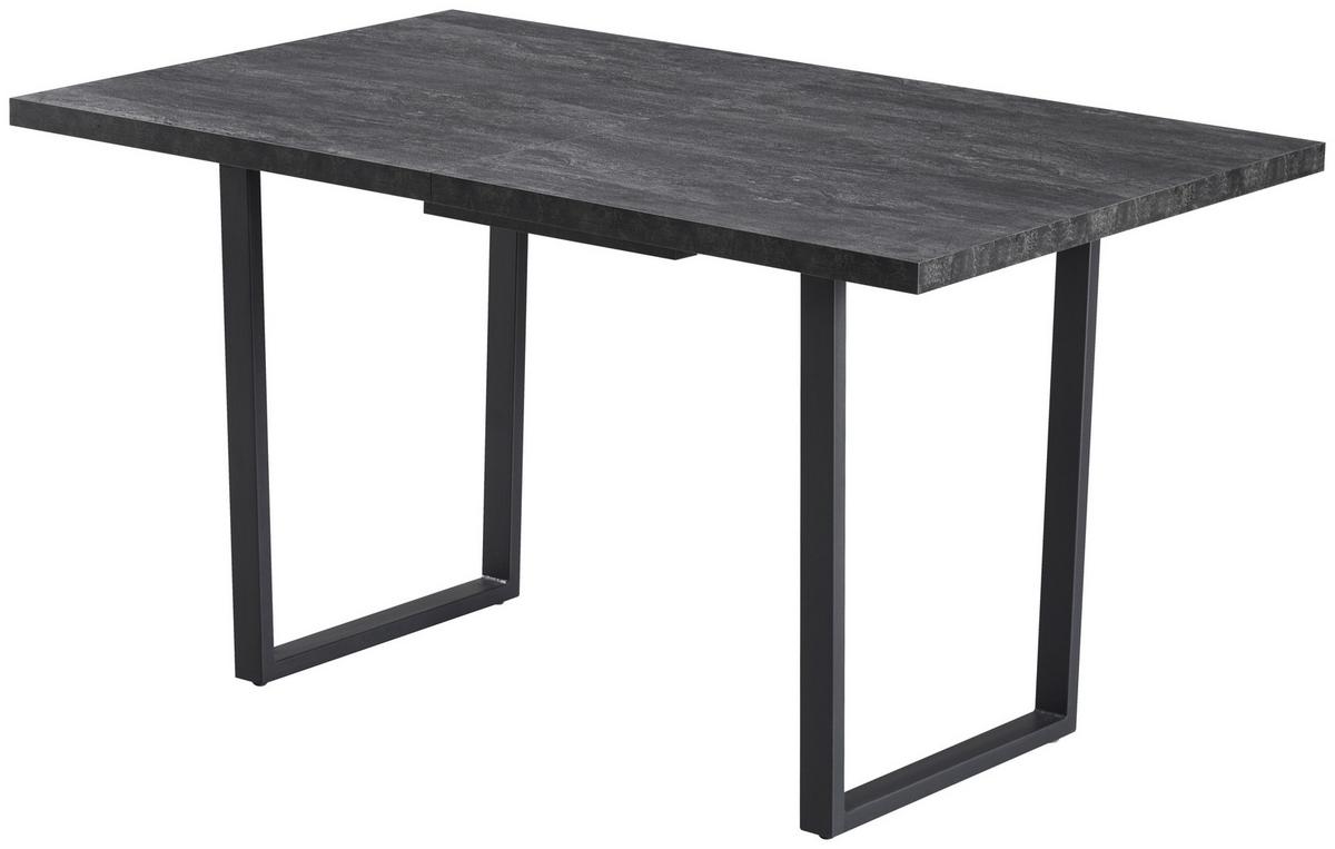 Kihúzható Asztal Nils - fekete/sötétszürke, Design, faalapú anyag/fém (140-180/76/85cm) - Mömax