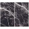 Herdabdeckplatte Marble in Schwarz/Marmor - Schwarz, Modern, Glas (30/52cm) - Premium Living