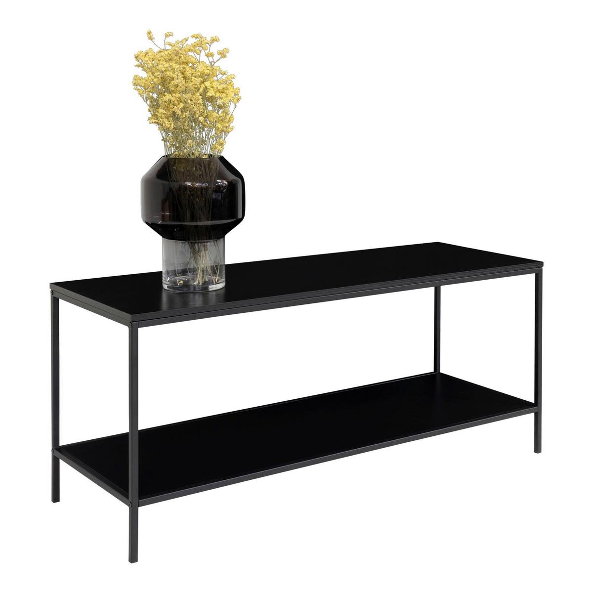 TV-Element Vita Schwarz - Schwarz, Design, Holzwerkstoff/Metall (100/45/36cm) - MID.YOU