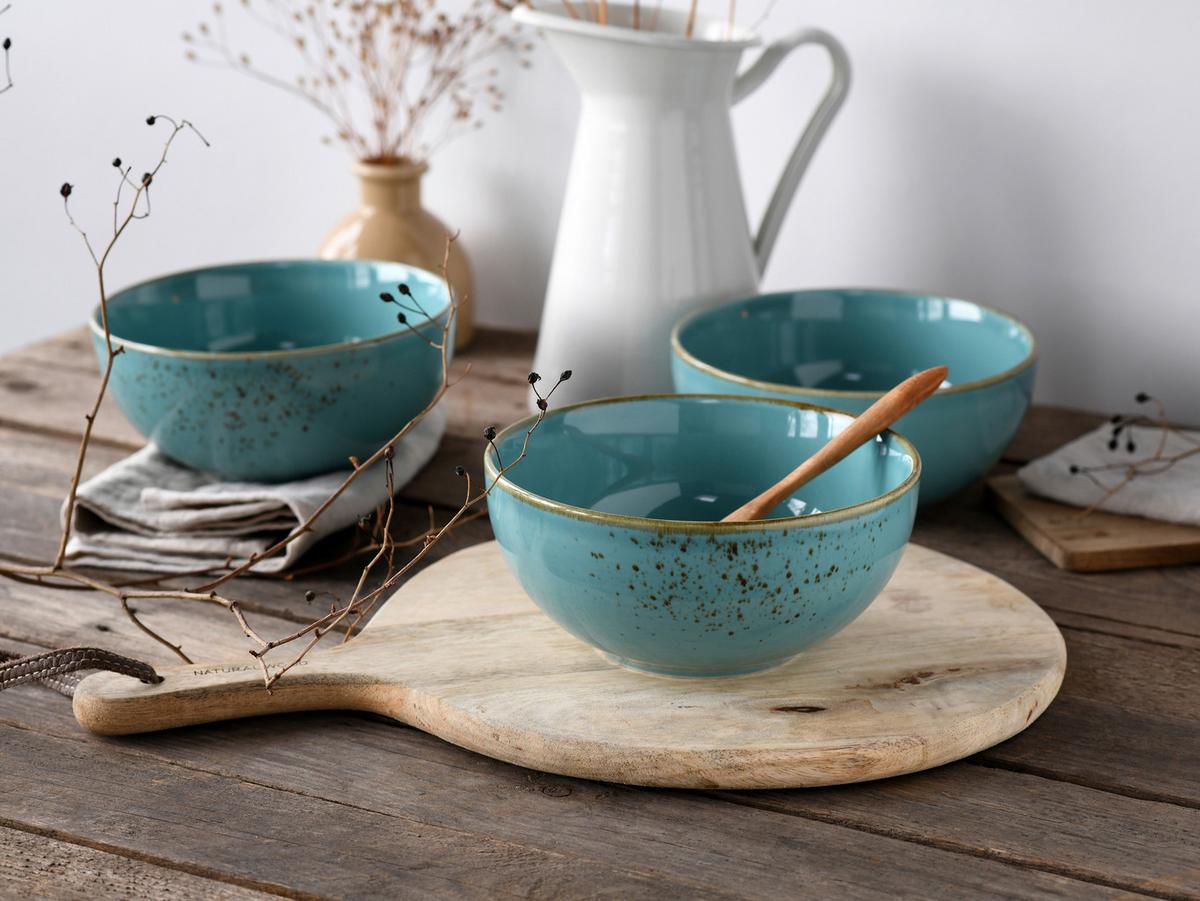 Set Posod Water, 4-Delni - turkizna, Design, keramika (17,5cm) - Creatable