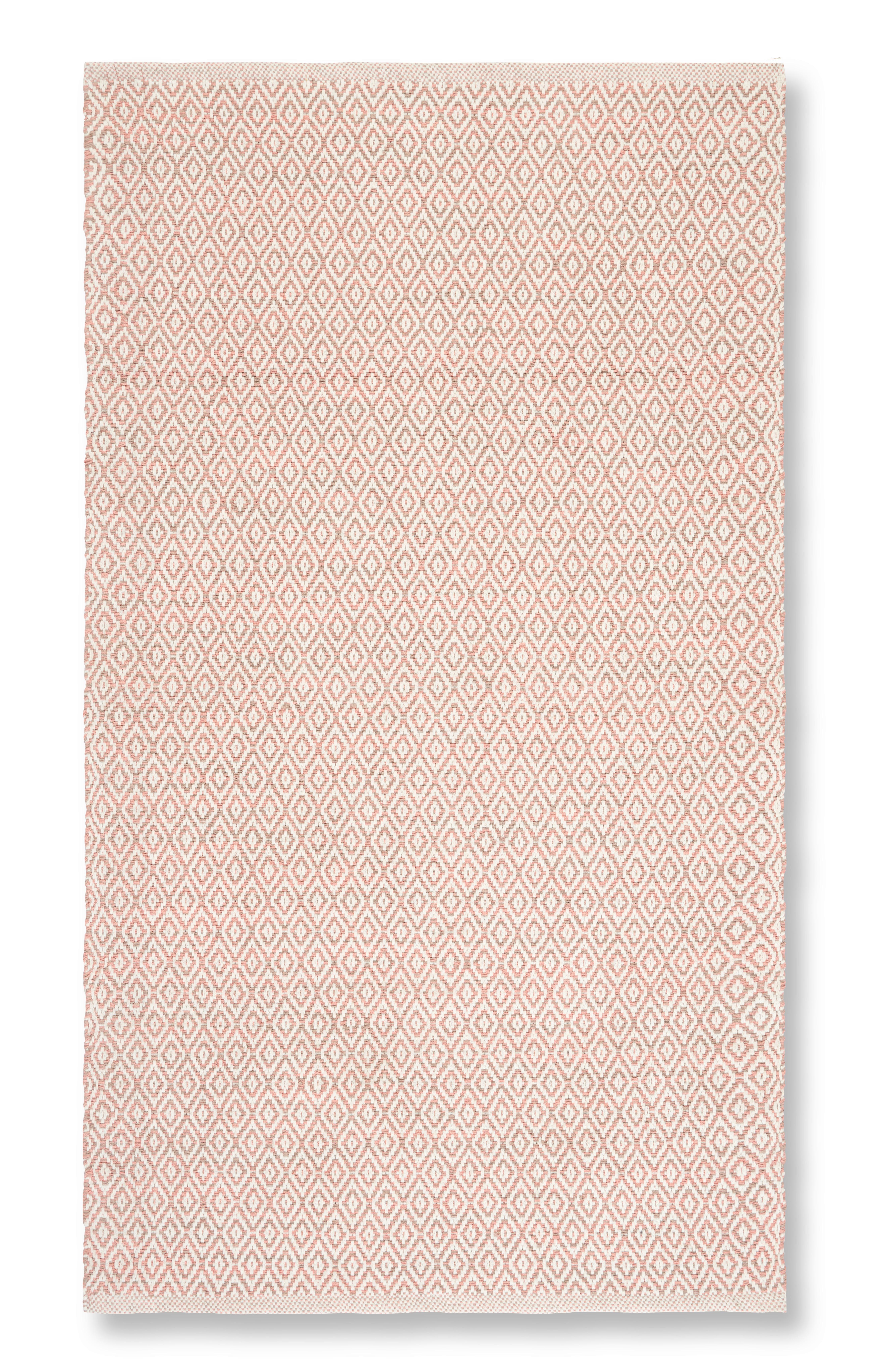 Handwebeteppich Carola 1 in Rosa ca. 60x120cm - Rosa, Basics, Textil (60/120cm) - Modern Living