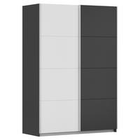 Ormar S Kliznim Vratima Subito - bijela/boje grafita, Moderno, drvni materijal/metal (136/197/61cm) - Modern Living