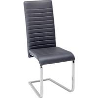 Nihajni Stol Elisa, Siva - barve kroma/siva, Moderno, kovina/tekstil (43/101/59cm) - Mömax