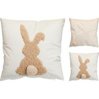 Díszpárna Rabbit 40/40 - bézs/elefántcsont, Basics, textil (40/40cm)
