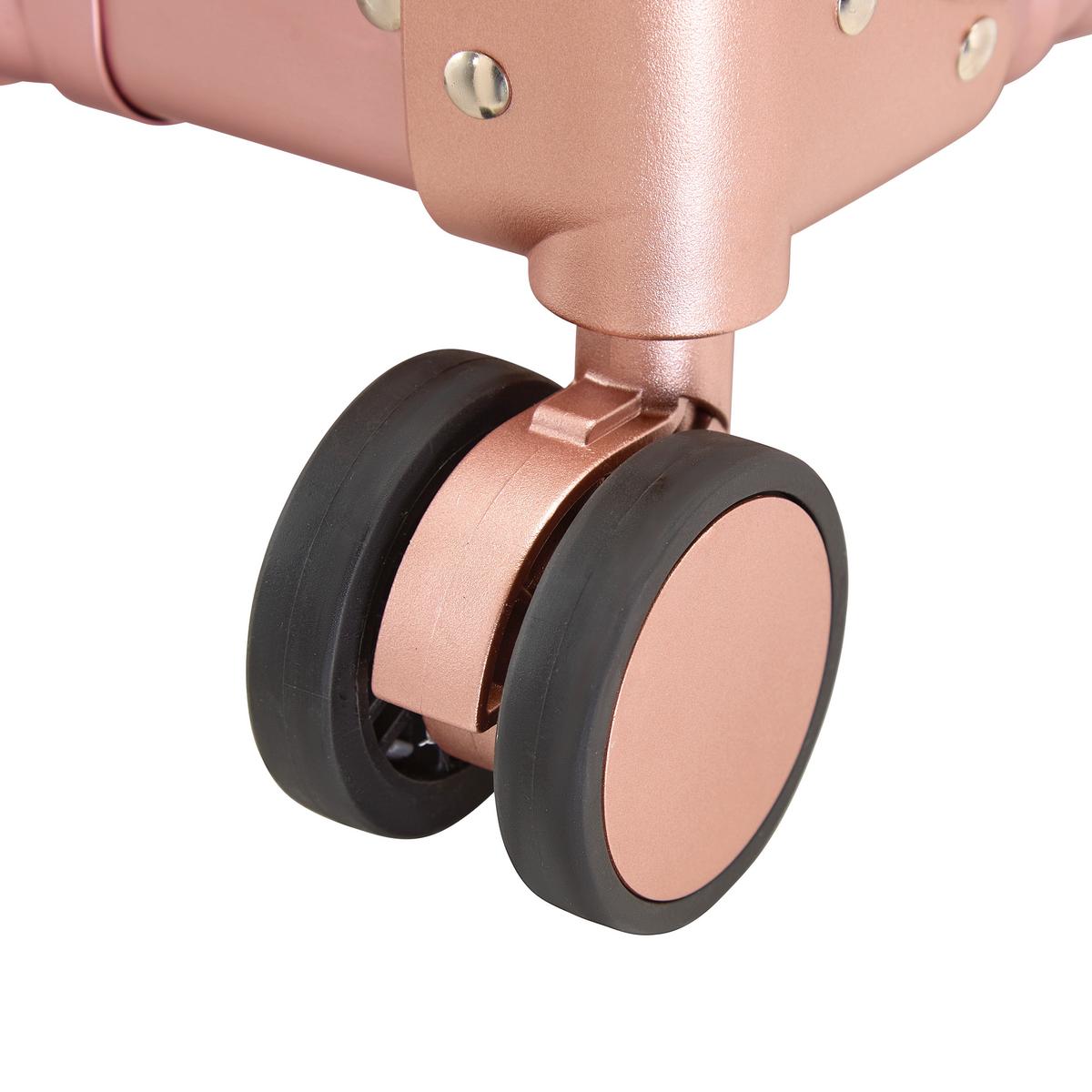 Reisekoffer Dubai Roségold ca. 36l - Roségold, KONVENTIONELL, Metall (56/36/22cm) - Mömax