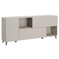 Sideboard Phuket Kaschmir Beige - Kaschmir/Schwarz, Design, Holzwerkstoff/Kunststoff (180/76/39cm) - P & B