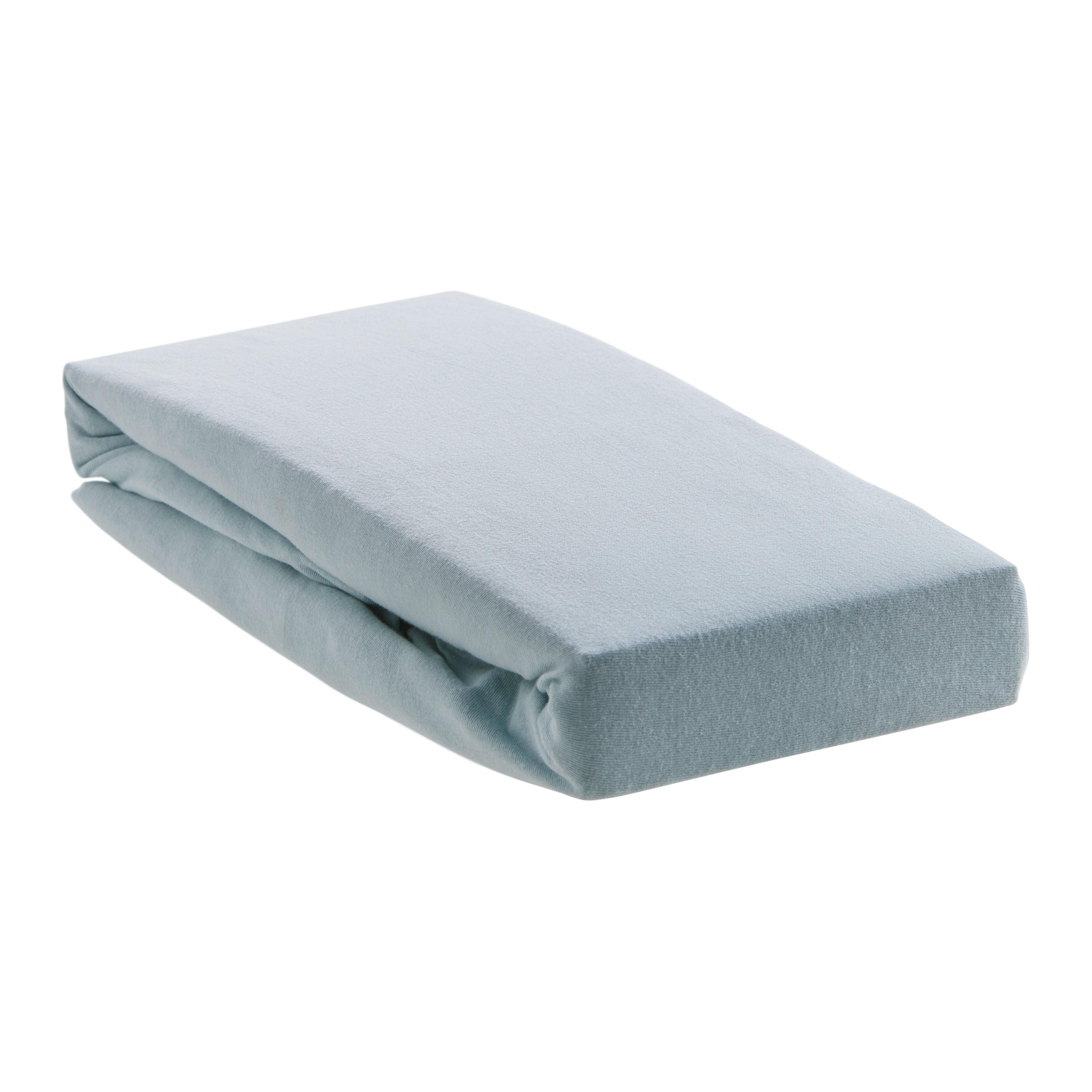 Fixleintuch Basic in Blau ca. 150x200cm - Blau, Textil (150/200cm) - Modern Living