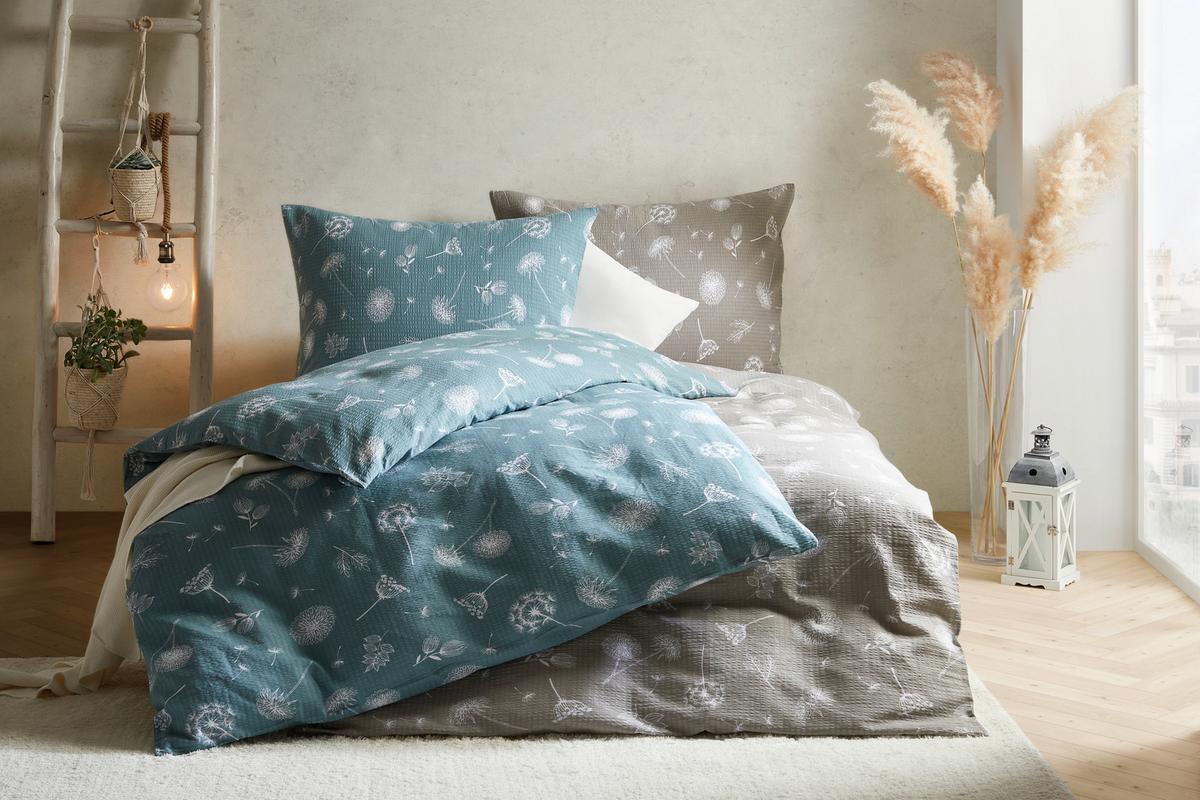 Ágyneműhuzat-garnitúra Pusteblume - kék, Konventionell, textil (140/200cm) - Modern Living