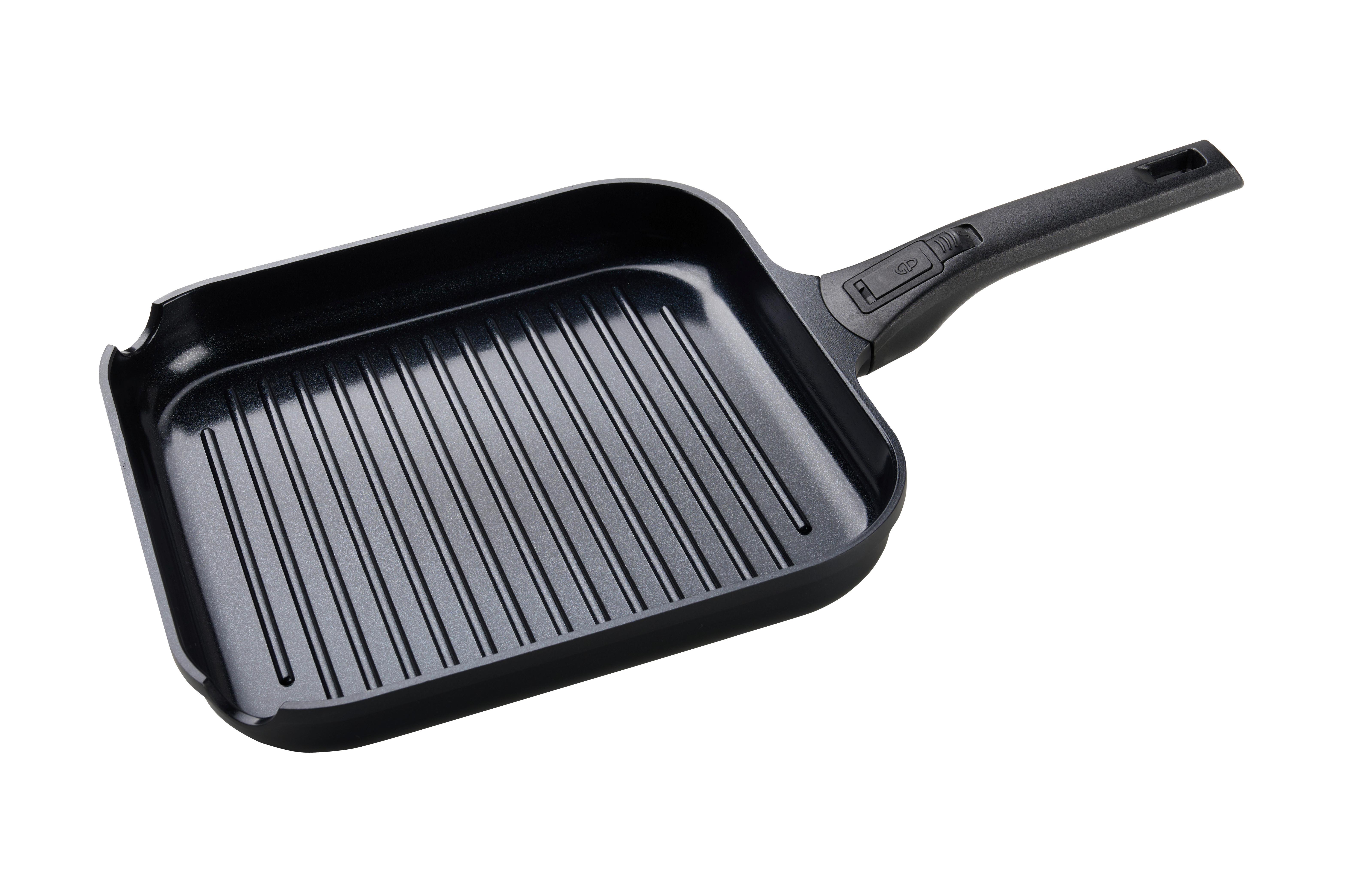 GRILLPANNA RICO - svart, Klassisk, metall/plast (28/4,3cm) - Mömax