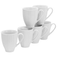 Set Skodelic Barcelona, 6-Delni - bela, Basics, keramika (300ml) - Creatable