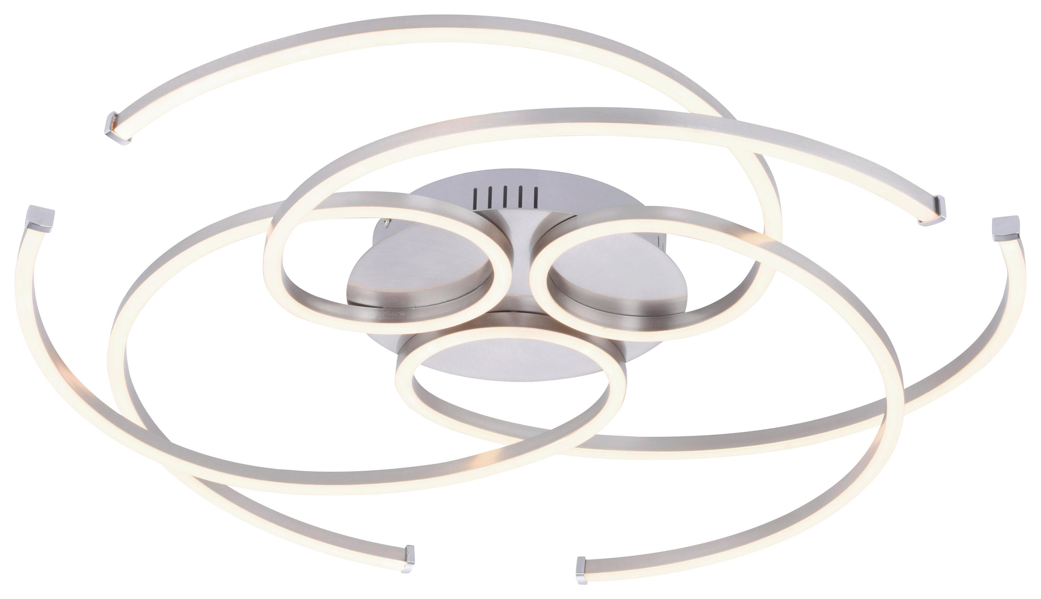 LAMPA SUFITOWA 8165-55 DANILO - kolor srebrny, Design, metal (70/63/10cm) - Paul Neuhaus