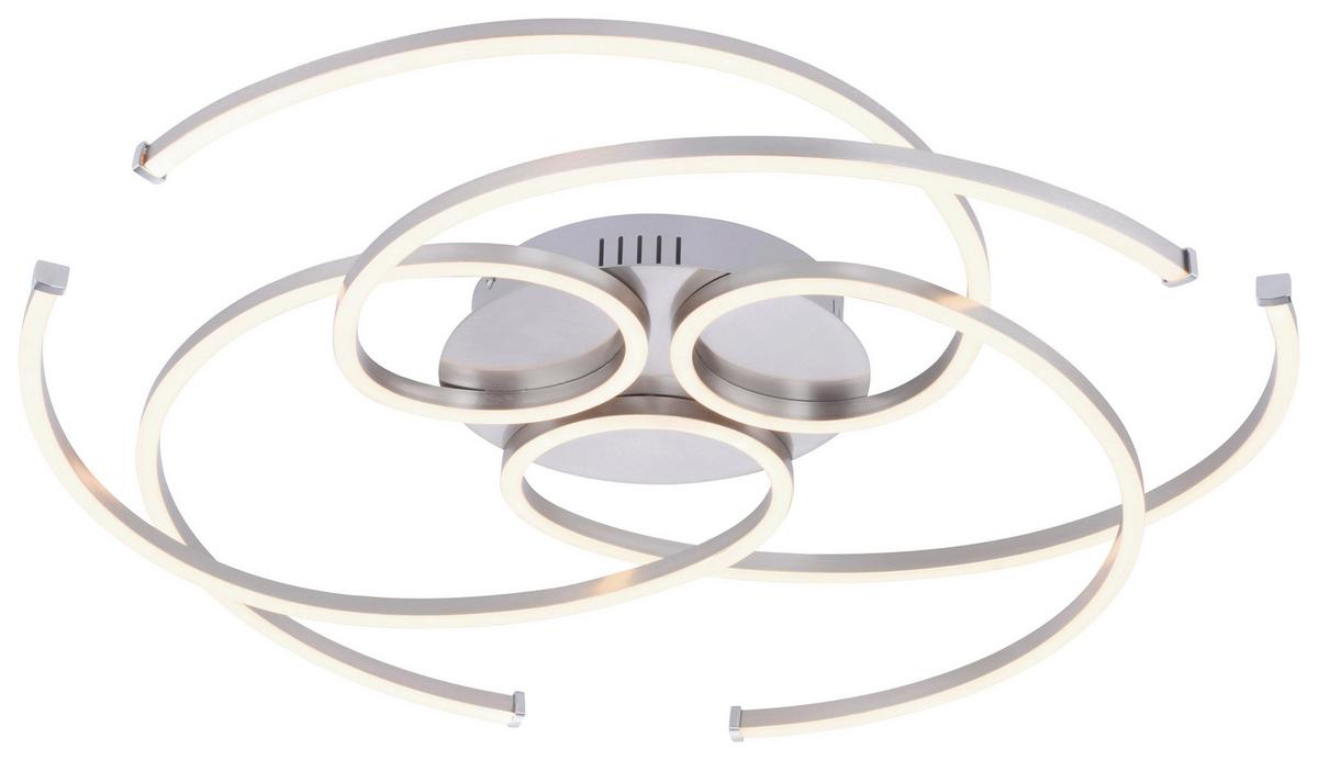 LAMPA SUFITOWA 8165-55 DANILO - kolor srebrny, Design, metal (70/63/10cm) - Paul Neuhaus