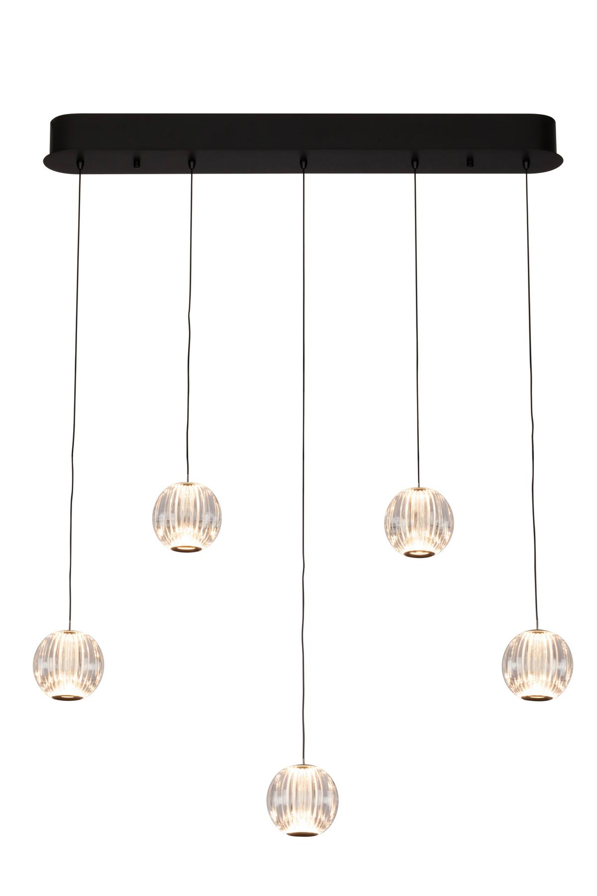 LAMPA WISZĄCA LED NEW YORK *DK* - przejrzysty, Design, tworzywo sztuczne/metal (84/11/150cm) - Dieter Knoll