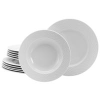 Jedilni Servis Polo, 12-Delni - bela, Basics, keramika - Creatable