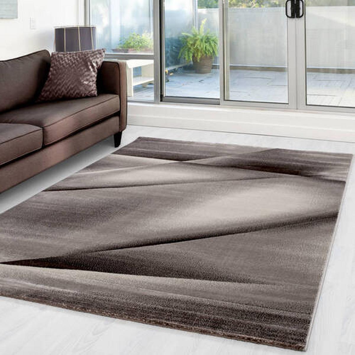 Flachwebeteppich Miami Braun ca. 240x340cm - Braun, Design, Textil (240/340cm) - Novel