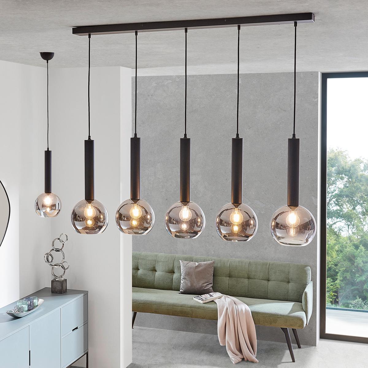 LAMPA WISZĄCA X30111032 HELSINGBORG - czarny, Design, metal (20/150cm) - Dieter Knoll