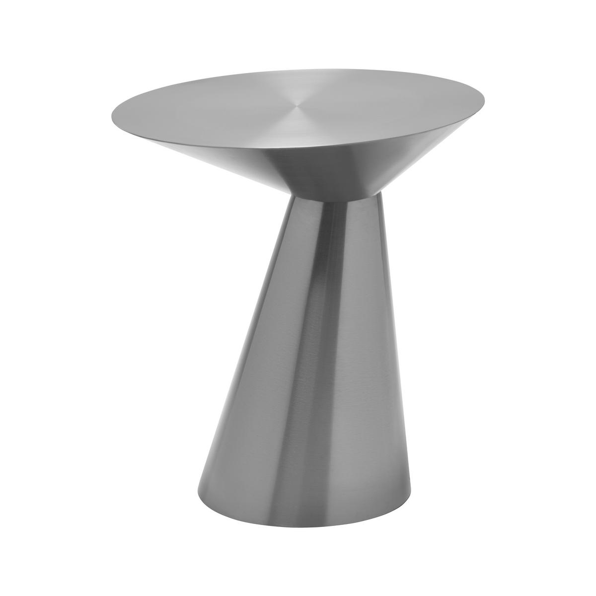 Masă auxiliară KACY -TREND- - negru cromat, Romantik / Landhaus, metal (50/54.5/50cm) - Premium Living