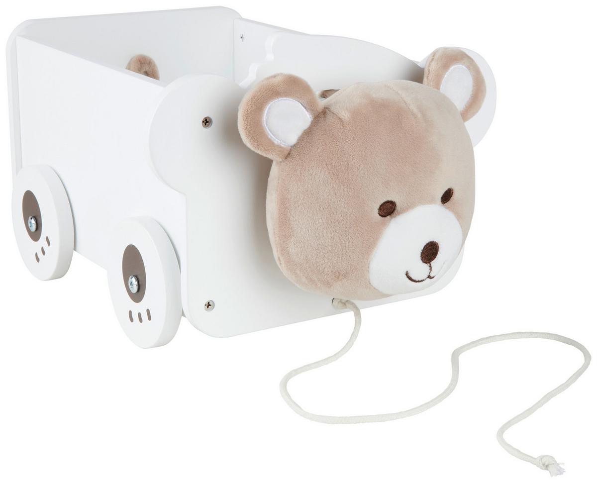 SAMOCHÓD DO CIĄGNIĘCIA HONEY - kremowy/biały, Basics, materiał drewnopochodny/tkanina (38/23/21,4cm) - My Baby Lou