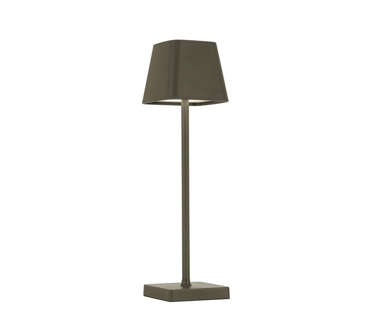 LAMPA STOŁOWA Z AKUMULATOREM LINO *SBN* - szary, Design, tworzywo sztuczne/metal (10/38cm) - Novel