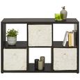 Raumteiler in Schwarz - Schwarz, MODERN, Holzwerkstoff/Kunststoff (111/68/34cm) - Modern Living Raumteiler in Schwarz - Schwarz, MODERN, Holzwerkstoff/Kunststoff (111/68/34cm) - Modern Living