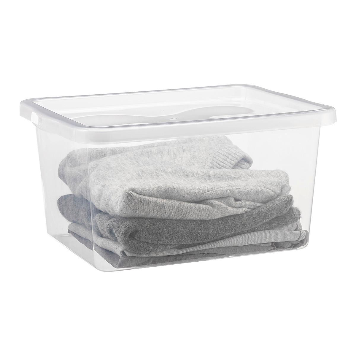 Kutija S Poklopcem Vicky - Ca. 20l - prozirno, Konvencionalno, plastika (42,5/33,0/21,3cm) - Modern Living