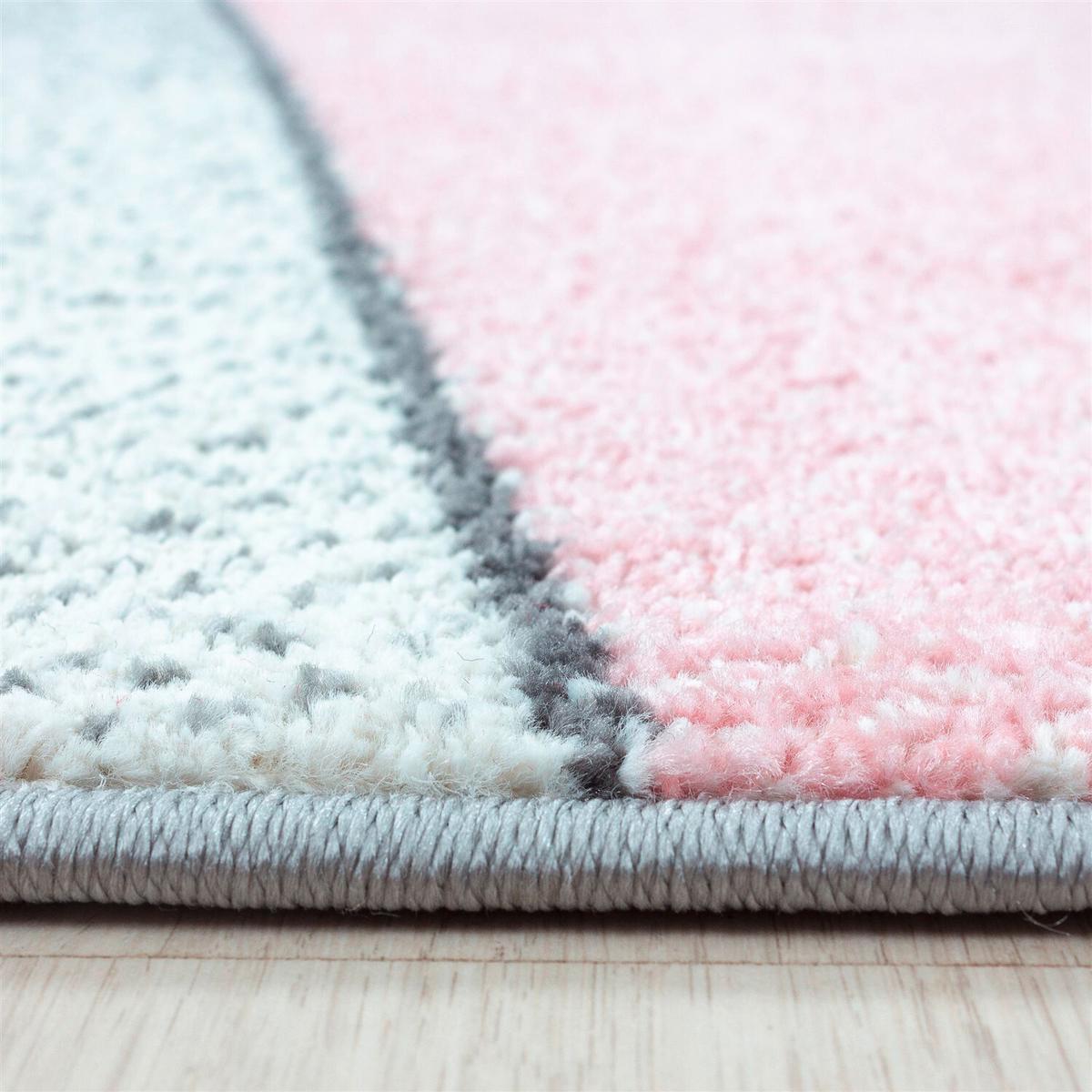 Webteppich Beta Rosa ca. 80x150cm - Rosa, Basics, Textil (80/150cm) - Novel
