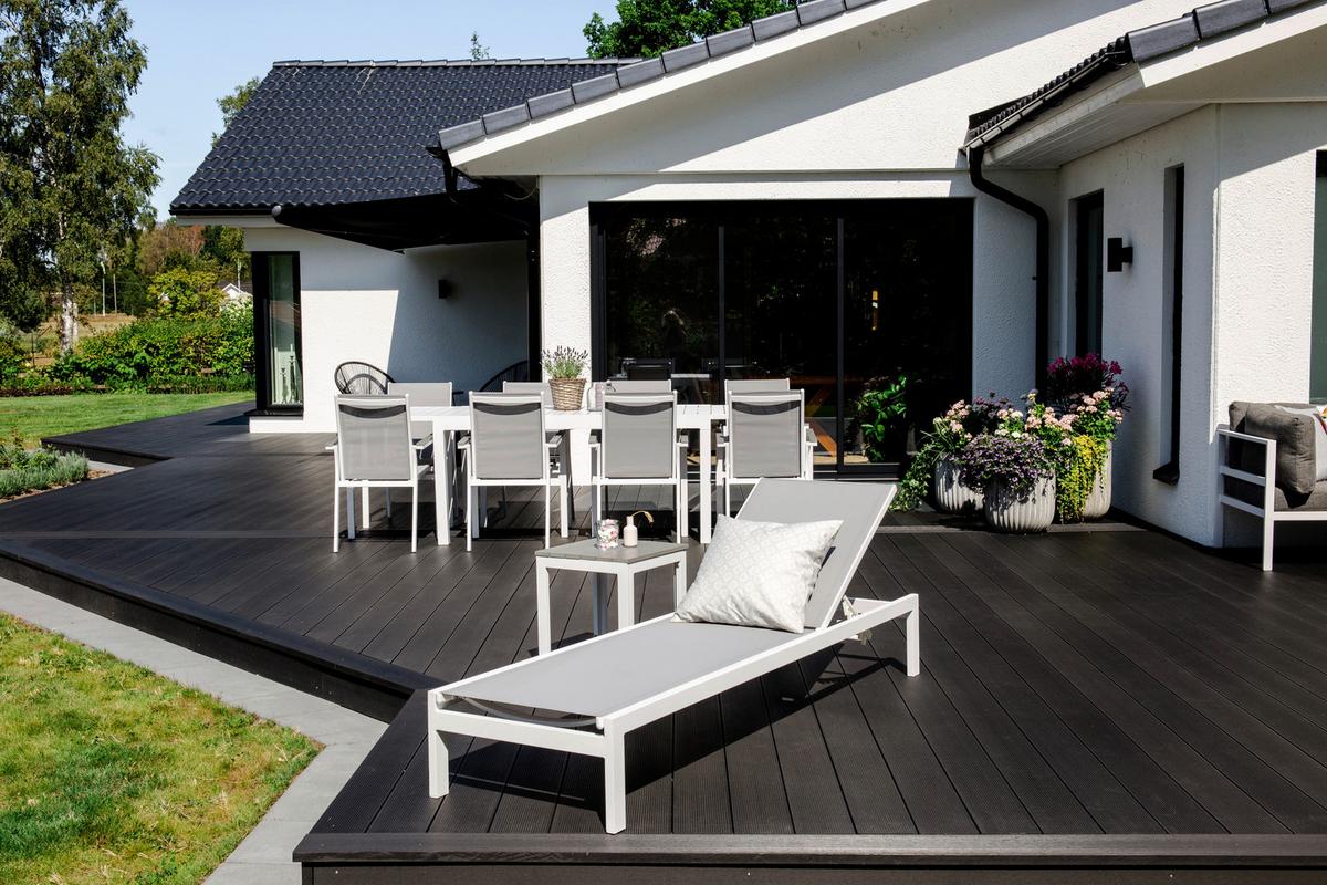 SONNENLIEGE COPACABANA - Weiß/Grau, KONVENTIONELL, Metall (60/30/195cm) - Gardenson