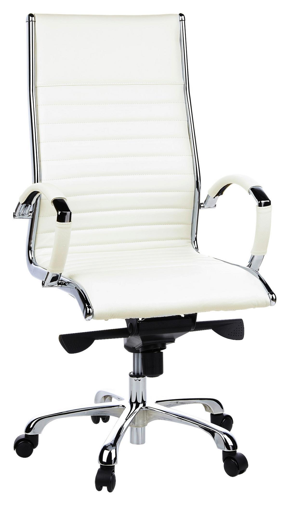 Drehstuhl Parma 20 Creme ca. 60x125x50cm - Creme, MODERN, Leder/Kunststoff (60/125/50cm) - MID.YOU