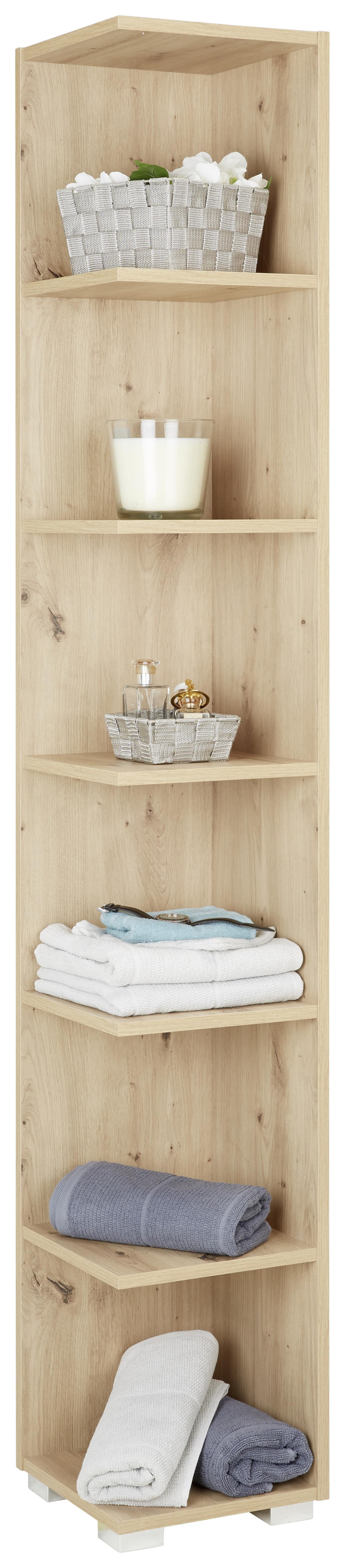 Eckregal Santino in Eichefarben - Eichefarben, Modern, Holzwerkstoff (29/186,5/29cm) - Mömax