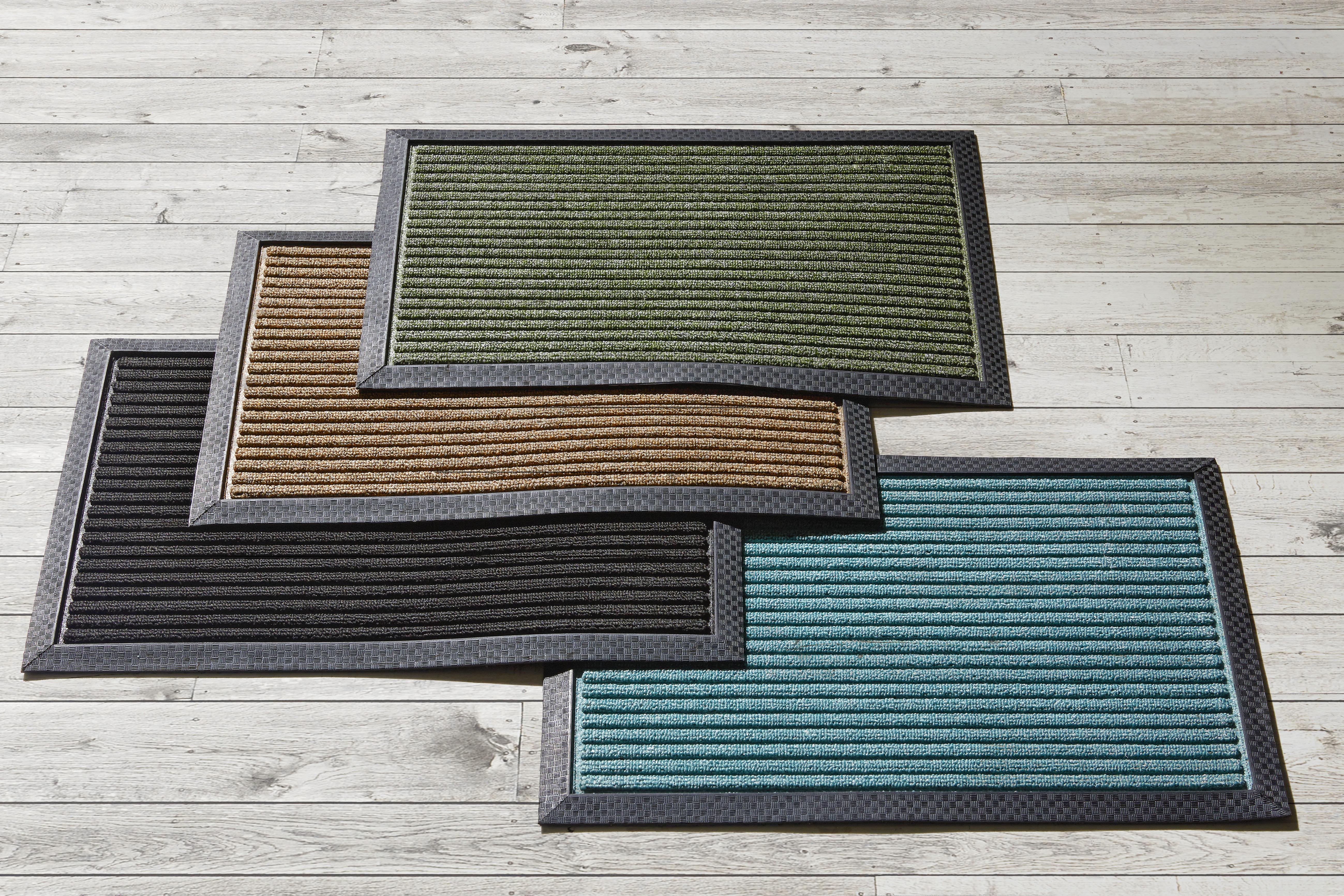 Fussmatte Ingo 2 in diversen Farben - Türkis/Schwarz, Modern, Kunststoff (40/60cm) - Modern Living