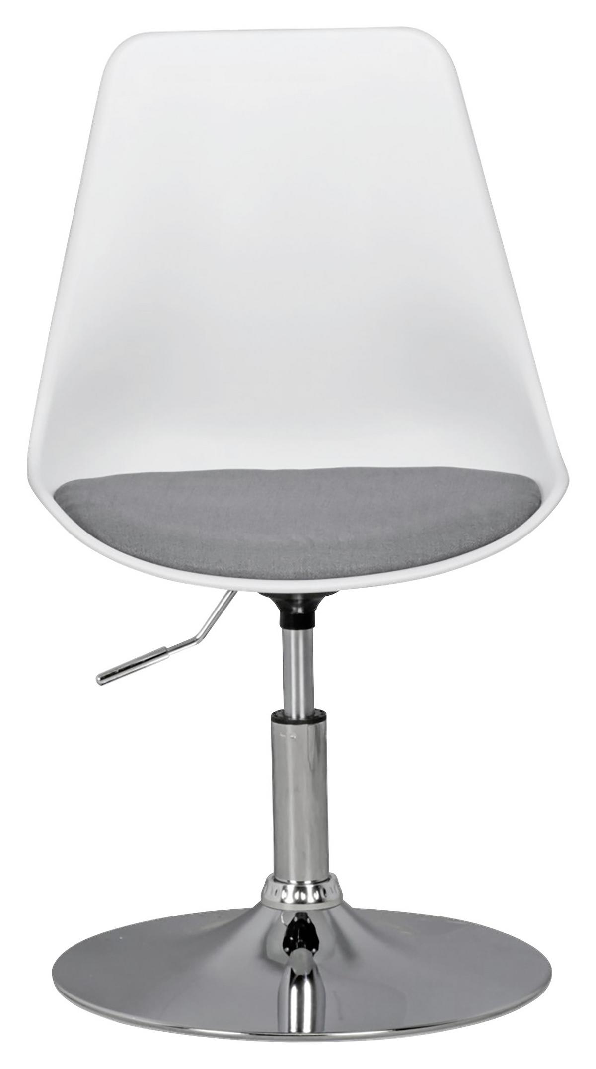 Mladinski Vrtljivi Stol Korsika - barve kroma/siva, Moderno, kovina/tekstil (46/88/46cm) - MID.YOU