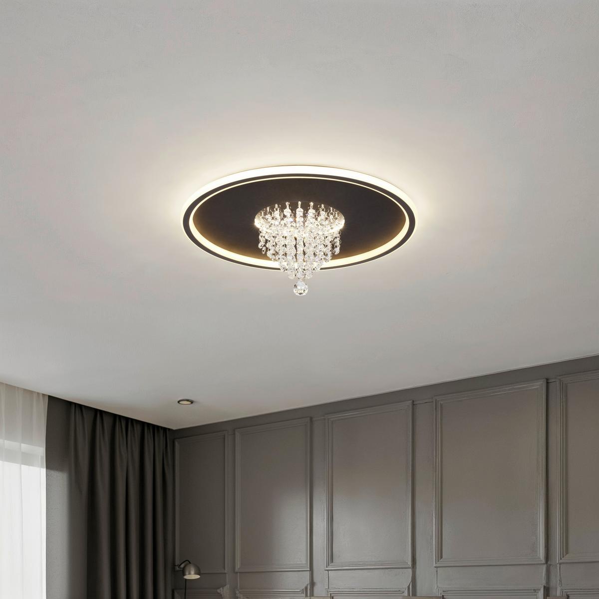 LAMPA SUFITOWA LED LAS VEGAS *SBN* - czarny, Lifestyle, tworzywo sztuczne/metal (50/20cm) - Novel