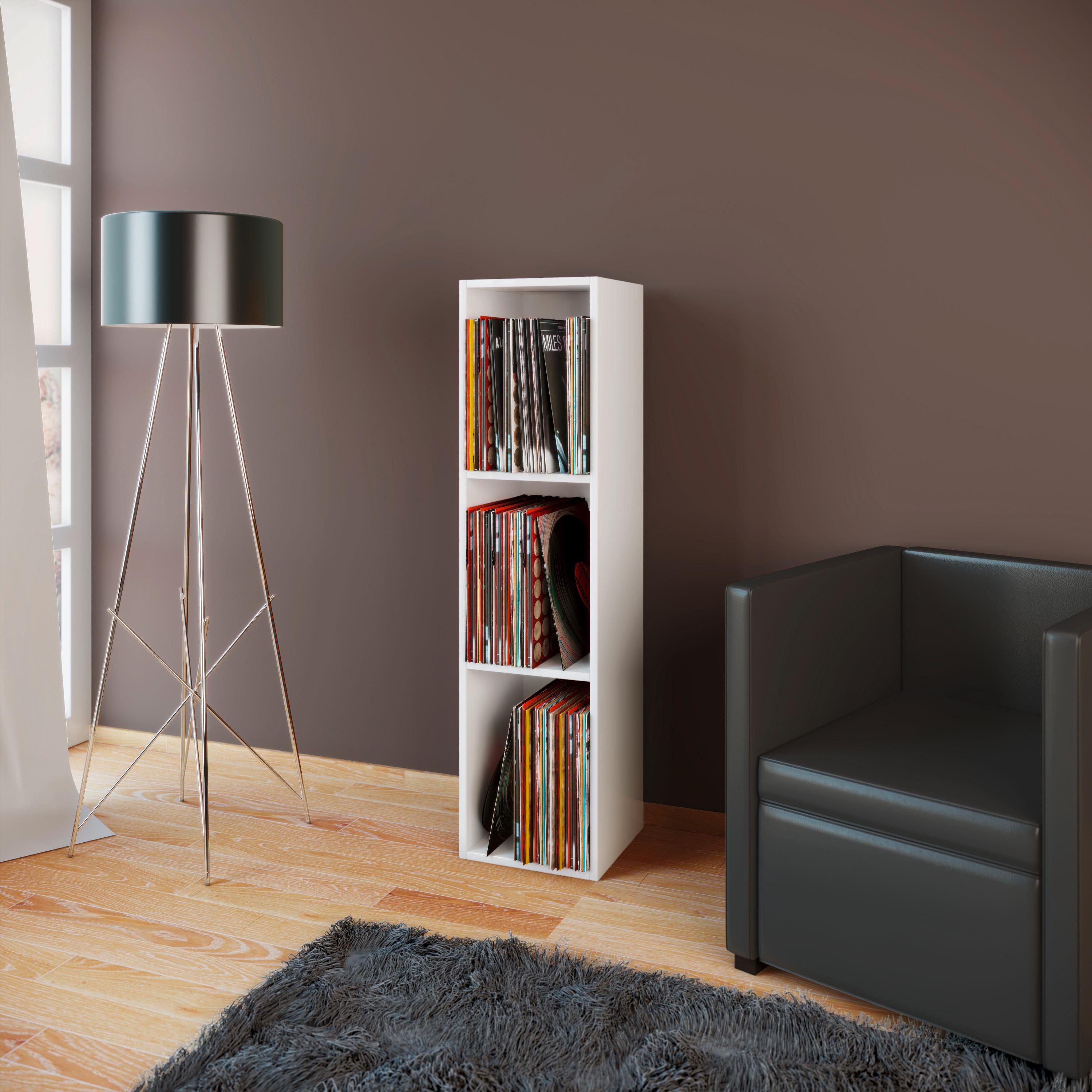 Regal Platto, Bela, 34 Cm - bela, Konvencionalno, leseni material (34/107/29cm) - MID.YOU