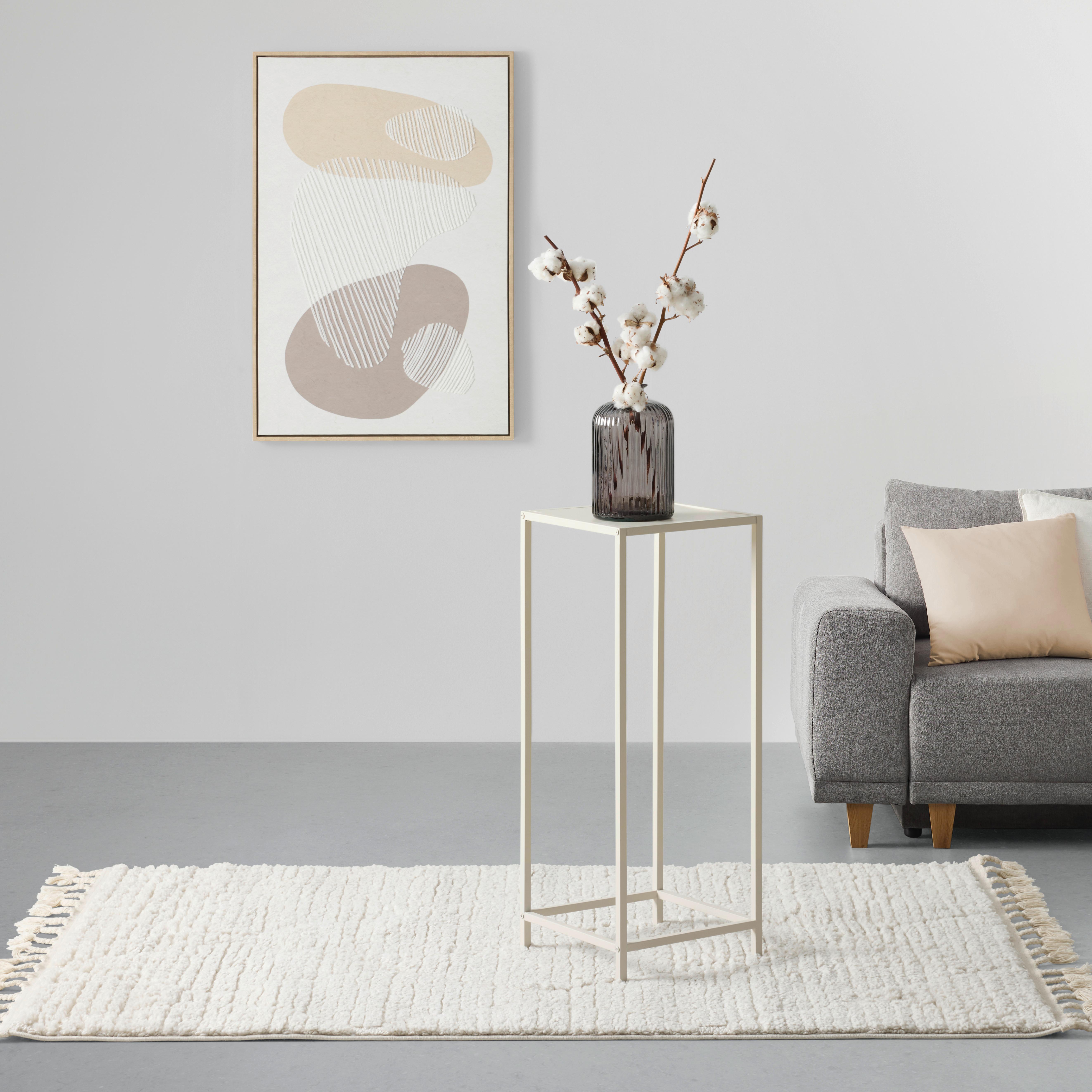 BLOMPIEDESTAL VERA - sandfärgad, Modern, metall (31/80/31cm) - Mömax