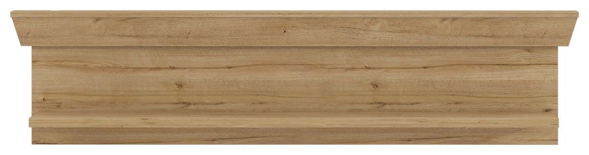 Poliță de perete CANNES - culoare lemn stejar, Romantik / Landhaus, plastic/metal (143/33/23cm) - Premium Living