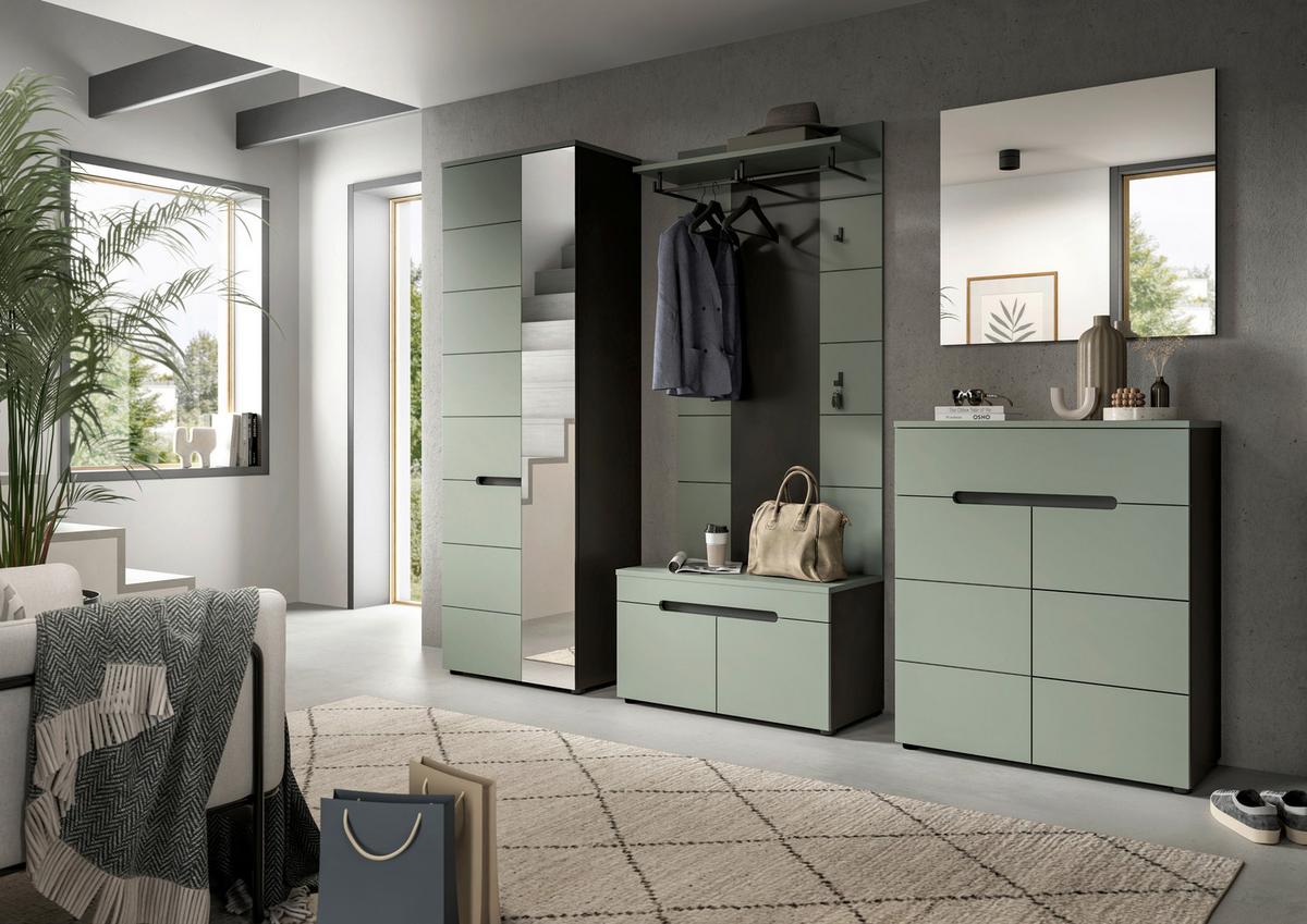 Garderobni Panel Canu, Sivozelena - Design, leseni material (80/145/29cm) - Livetastic